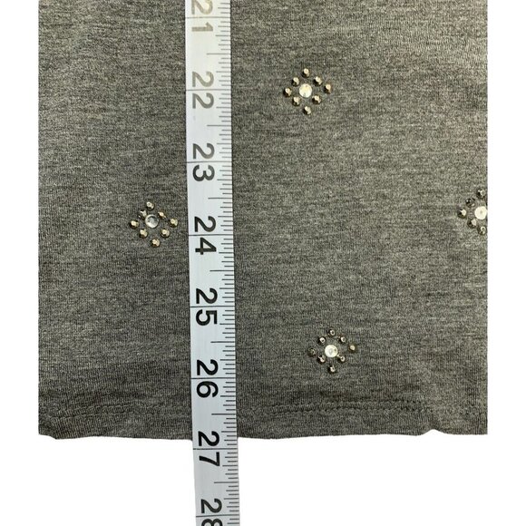 Dressbarn Women's Grey Sparkle Lightweight Top - Picture 8 of 8